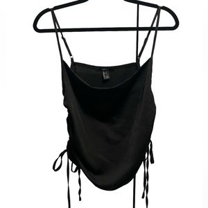 Black spaghetti strap tank top